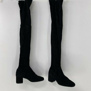 Maje Fuisy suede over the knee thigh boots 5